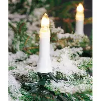 Konstsmide Kerstboomkaarsen Kerstversiering buiten, kerstversiering Boomsnoer, toplampen, deelbare stekker, 35 heldere lampen (1 stuk)