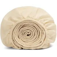 Yumeko Kinderhoeslaken Gewassen Percal Katoen 60x120 Geel - Eco, Bio & Fairtrade