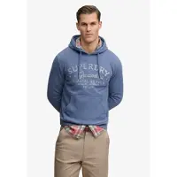 Superdry Sweatshirt 'Lo-Fi Dockside' blauw / greige