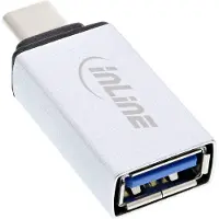 InLine USB-C naar USB-A adapter - USB3.1 Gen 2 - tot 3A / aluminium