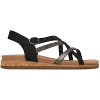 SKECHERS Sandaal 'DESERT KISS - SEASIDE' lichtgrijs / zwart
