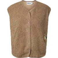 Pieces Bodywarmer 'PCKATTY' donkerbeige