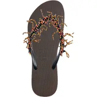 Uzurii Bahia Zalm Flip Flop koffie