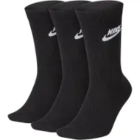 Nike Sportswear Everyday Essential Crew Sokken 3-Pack Zwart Wit