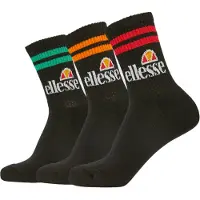 Ellesse 3-Pack Korte Crew Sock in Zwart