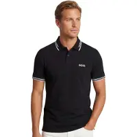 BOSS Shirt 'Paul' zwart / wit