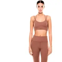 EA7 Dames Top Vigor7 bruin (S), Sportief, Meerdere sporten, Polyamide, Mouwloos / spaghettibandjes 7W000921_AF21585