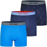 Happy Shorts Boxershorts blauw / donkerblauw