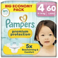 Pampers Premium Protection Maat 4 - 60 Luiers - 9kg-14kg