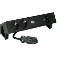 Bachmann DESK2 2x CEE7/3, USB-C, USB-Charger 100W, GST18 0,2m