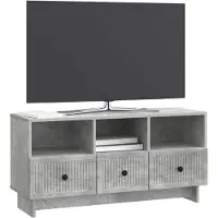 vidaXL TV Kast met lade Betongrijs 102 x 34,5 x 50 cm Bewerkt hout
