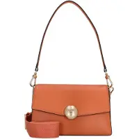Lacoste schoudertas Tennis Bliss Flap Shoulder Bag Blossom abrikoos
