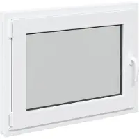 vidaXL Kelderraam RISOR 80 x 60 cm PVC en Glas Wit