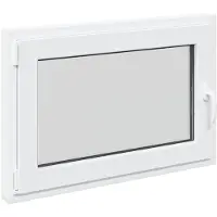 vidaXL Kleur binnenkant kelderraam Wit RISOR 90 x 50 cm