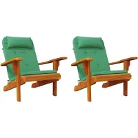 vidaXL Stoelkussens 2 st Oxford Stof Groen 58 x 77 x 4,5 cm