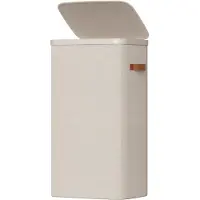 Songmics - Wasmand - Wasmand met Deksel en Handgrepen - Uitneembare Waszak - Eenvoudige Montage