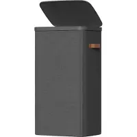 Songmics - Wasmand - Wasmand met Deksel en Handgrepen - 100 L Capaciteit - Stevige Opbergoplossing