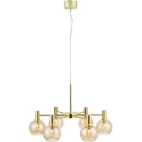 Markslöjd Hanglampe , Ambra, dimbare, Beige, Woonkamer, Metaal