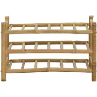 vidaXL Wijnrek Naturel 57 x 29,5 x 36 cm Bamboe