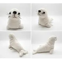 Out of the blue Pluch Schattige Witte Zeehond / Rob Knuffel - 18 cm - Phoque / 1 stuk