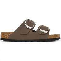 Birkenstock Dames Sandalen Arizona Big Buckle (Smalle Pasvorm) bruin (38), Plat, Gesp, Casual, Taupe 1032081