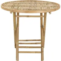 vidaXL Tuin Tafel Naturel 80 x 70 cm Bamboe