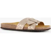 Hush puppies dames bio slippers met panterprint beige maat 39
