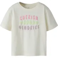 Name it Shirt 'NMFHENISA' crème / limoen / lila / rosa