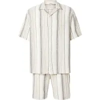 Selected Joggingpak 'SLHCAL' beige / zwart / eierschaal