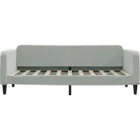 vidaXL Slaapbank 100x190 cm fluweel lichtgrijs