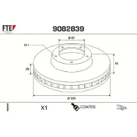 FTE 9082839 Remschijf