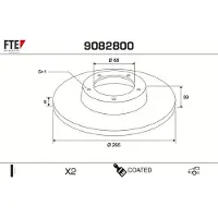 FTE 9082800 Remschijf