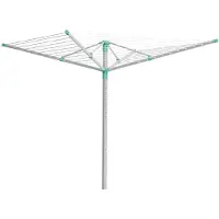 Songmics - Wasrek - Droogrek Verstelbaar - Aluminium - Voor Buiten - Met Grondanker en Beschermhoes