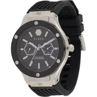 Philipp Plein Watches Analoog horloge 'Underdog' stone grey / zwart
