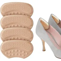 Shoeple Heelpad One (4 stuks) - Hielkussentjes voor Schoenen - Schoenverkleiner - Antislip Hielzool - Hielbeschermer - Beige