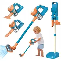 Bedee Speelgoed Stofzuiger - Met Realistische Zuigkracht & 3 Opzetstukken - 2 Speelstanden & Lichtgewicht - Voor Rollenspel & Kinderkamer