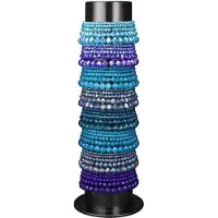 Yehwang Armbanden display met glaskralen armbanden - Blauw