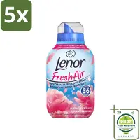 Lenor 5 x - Wasverzachter - Fresh Air - Fleurige Bloesem - 36 Wasbeurten - Grootverpakking - Wasverzachter - - Frisheid - Bloesemgeur - Wasgoed