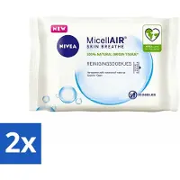 Nivea - Reinigingsdoekjes - 3-in-1 Micellaire Doekjes - Verwijdert Waterbestendige Make-up - 25 Doekjes - Voordeelverpakking - 2 stuks
