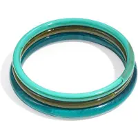 Yehwang Acryl armband effen kleur - Dagelijks - Dames sieraden - Blauw - Verkleurt niet - Cadeau - Goudlief.nl