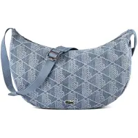 Lacoste schoudertas Neocroc Seasonal Moon Bag Tradewinds Lichtblauw
