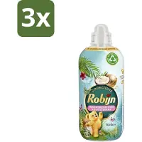Robijn Collections - Wasverzachter - Kokos - 1,25L - 50 Wasbeurten - Bulkverpakking - 3 stuks