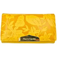Pierre Cardin Portemonnee - Geel - Bloemen patroon