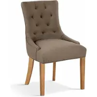 Huisenthuis.nl Stoel S Sevilla Taupe - Polyester - Set van 2 - Zithoogte 50 cm - Zitdiepte 46 cm