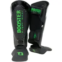 Booster Kickboks Scheenbeschermers Bangkok - Zwart/Groen - maat L