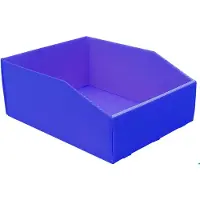 Viso Magazijnbak opvouwbaar - Stapelbare opbergbak 16L - Blauw - 380 mm - Grote opslagbak