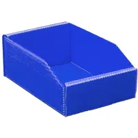 Viso Magazijnbak opvouwbaar - Stapelbare opbergbak 1L - Blauw - 180 mm - Lichtgewicht opslagbak