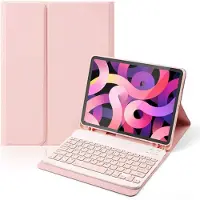 EtuiTab iPad Serie - Tablethoes - Draadloos Toetsenbord - Roze - Magneetbevestiging
