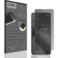 Dipos FLEX – Matte Privacy Screenprotector geschikt voor Xiaomi 14T Pro | Volledige Schermbescherming | Case-Friendly