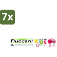FLUOCARIL Kids - Bi-Fluoride - Tandpasta - Met Aardbeiensmaak - 3 tot 6 jaar - 50 ml - Bulkverpakking - 7 stuks